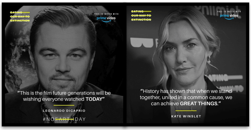 Leonardi DiCaprio and Kate Winslet quotes for Eating Our Way to Extinction movie